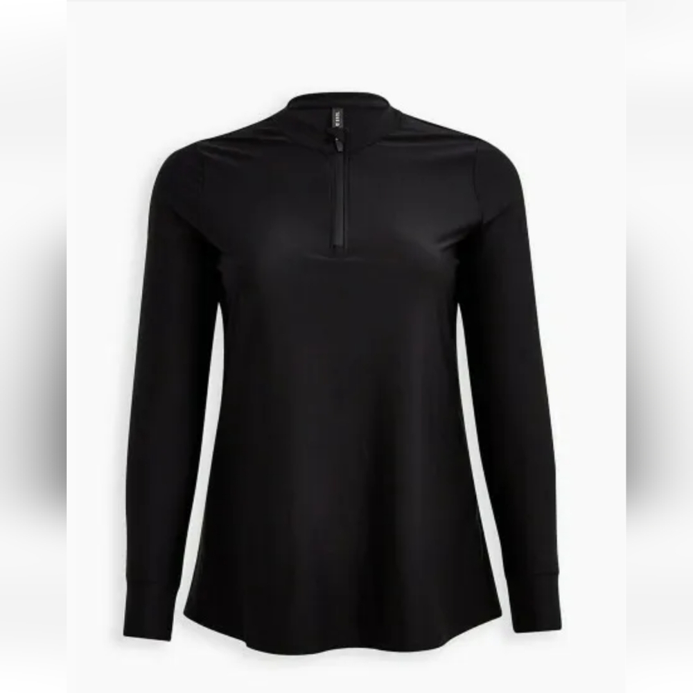 Torrid Black Rashguard Rash Guard Tunic Swim Surf Cover-up Top Size 4X NWOT - Picture 3 of 3